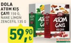 DOA ATOM KIŞ ÇAYI 150 G fiyat ve kampanya bilgisi